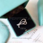 AAA Clone Tiffany Bow Diamond Paved 925 Silver Ring